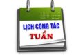 LỊCH CÔNG TÁC TUẦN 27  (Từ ngày 23/03/2026 đến 29/03/2026)